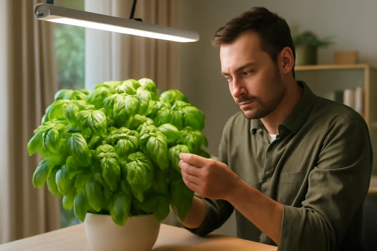 Coltivazione del basilico indoor: strategia per foglie sempre rigogliose