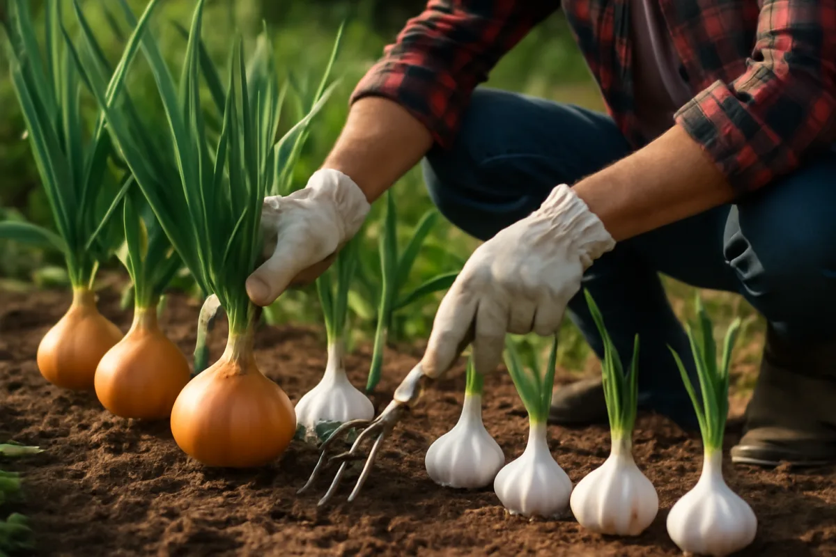 Coltivare cipolle e aglio vicini: benefici e accorgimenti per bulbi di qualità superiore