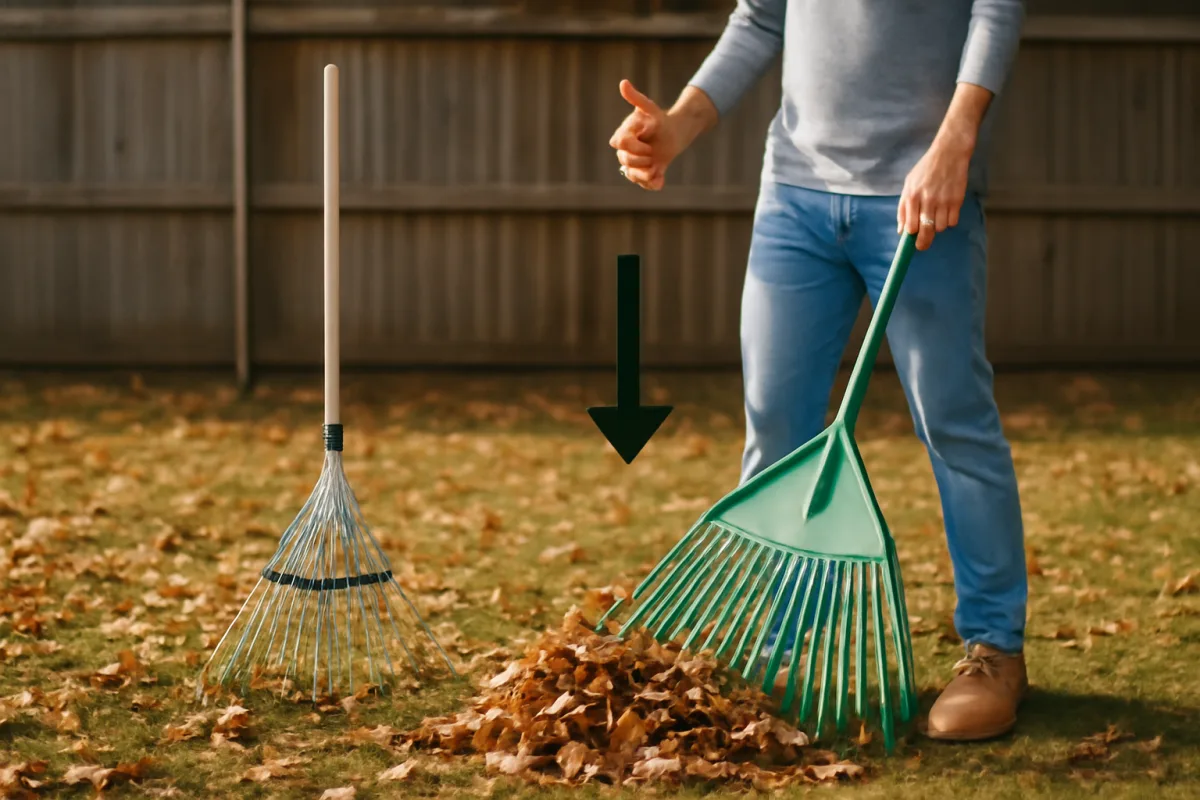 Quale rastrello utilizzare per raccogliere le foglie rapidamente? Scegli lo strumento meno faticoso